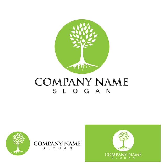 Logotipo y símbolo de la gente del árbol genealógico
