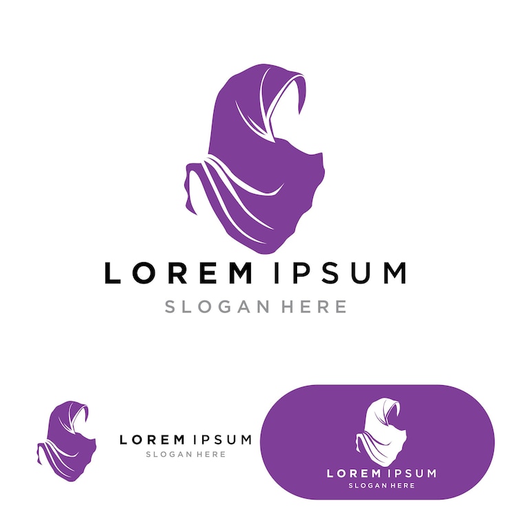 Vector logotipo y símbolo de hiyab