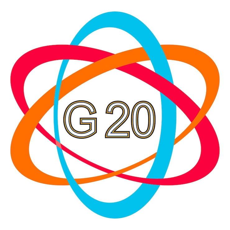 Vector logotipo del símbolo del icono de vector de la cumbre del g20 cumbre del g20 en hamburgo