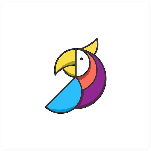 El logotipo con un símbolo de PARROT formó un buen símbolo