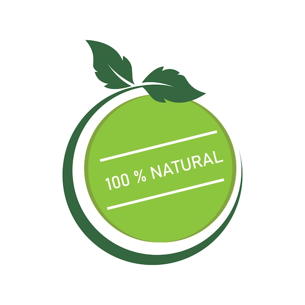 Logotipo y símbolo del producto natural
