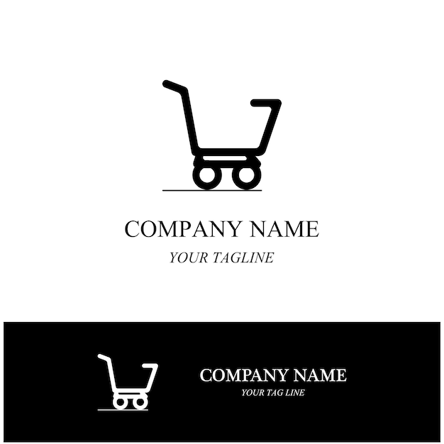 Logotipo y símbolo de la tienda de cestas
