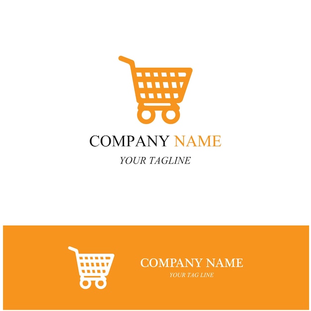 Logotipo y símbolo de la tienda de cestas
