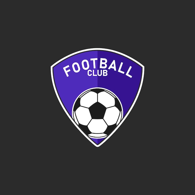 logotipo simple del deporte del club de fútbol