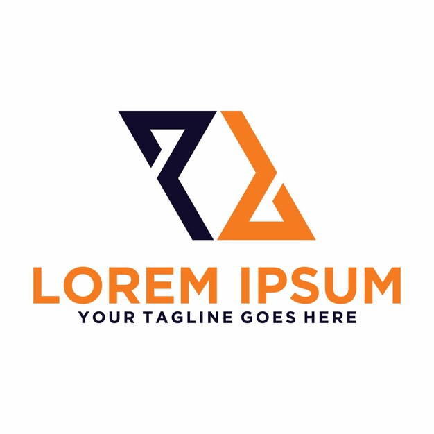 Logotipo simple inicial de la letra P d