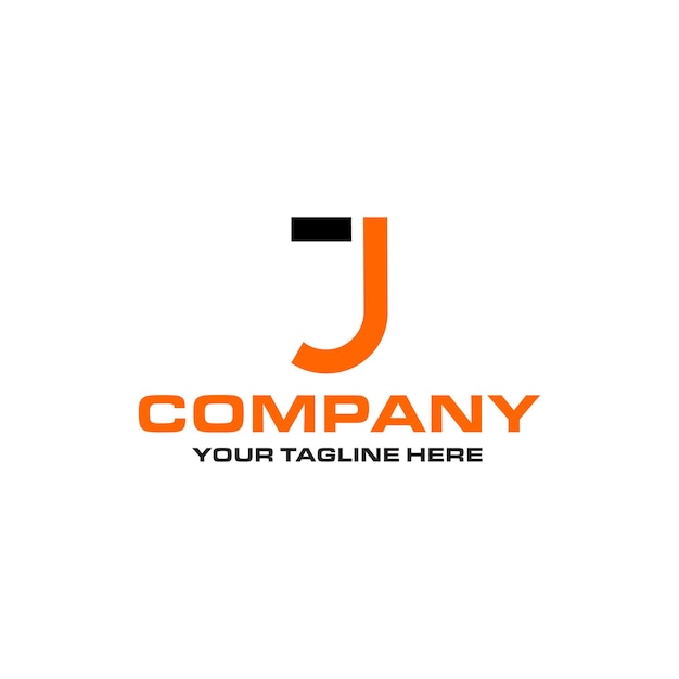 Logotipo simple de la letra J