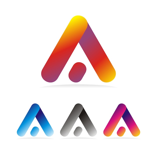 Logotipo simple de la letra A