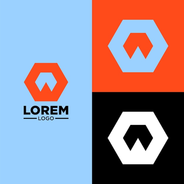 logotipo simple y moderno con colores fríos adecuados para el logotipo de su marca o el logotipo de su nombre.
