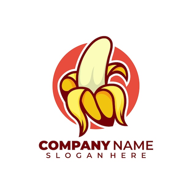 Logotipo simple de plátano