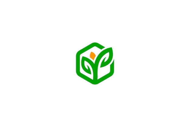 Vector logotipo simple y profesional relacionado con la naturaleza