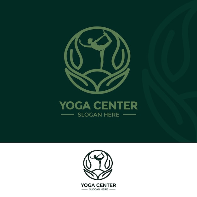 Logotipo simple de yoga