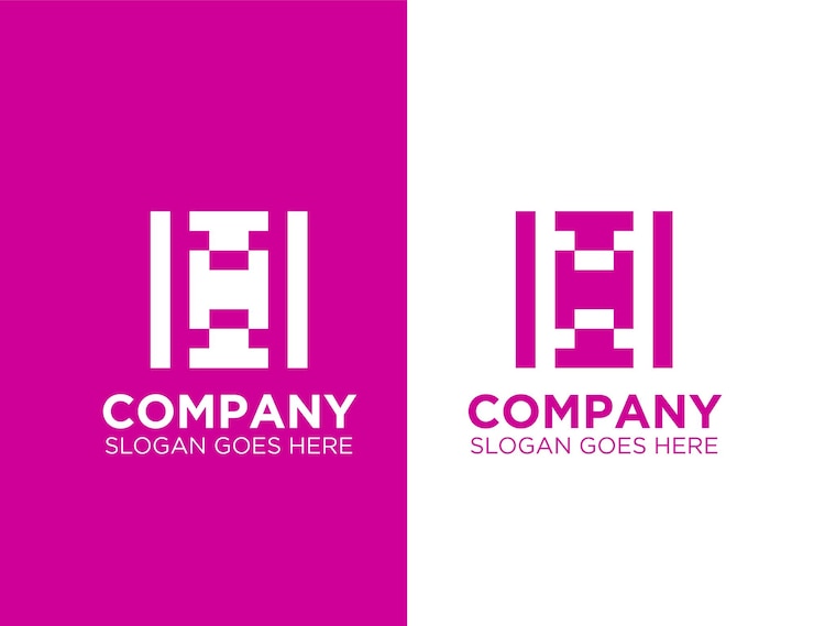 Vector logotipo del sitio web de la empresa, diseño de logotipo limpio y abstracto minimalista moderno