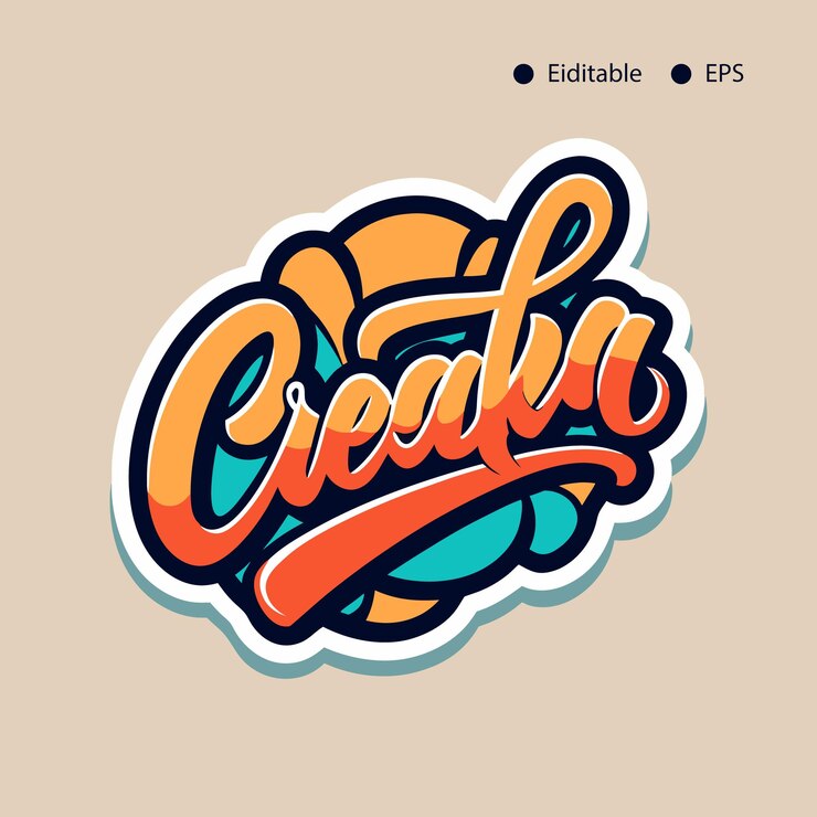Vector un logotipo para el sitio web que crea una pelota de voleibol en él