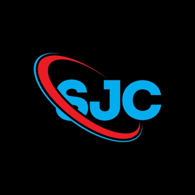 Logotipo de SJC SJC letra SJC diseño de logotipo de letra Iniciales Logotipo SJC vinculado con círculo y mayúscula logotipo de monograma SJC tipografía para negocios de tecnología y marca inmobiliaria