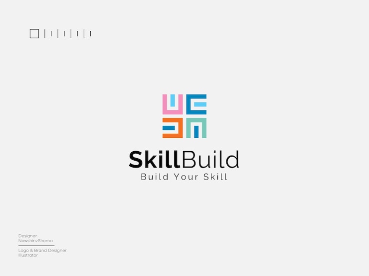 Vector el logotipo de skill build