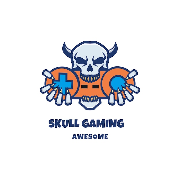 Logotipo de skull gaming