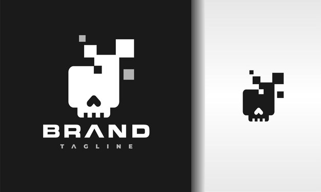 El logotipo de Skull Pixel Tech