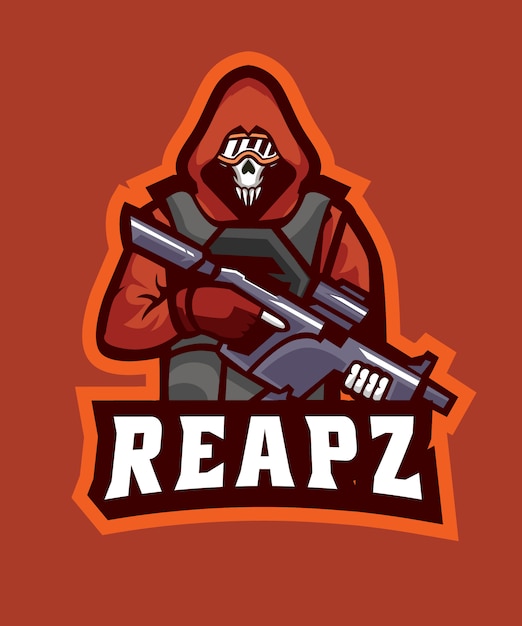 Logotipo de Skull Soldier E Sports