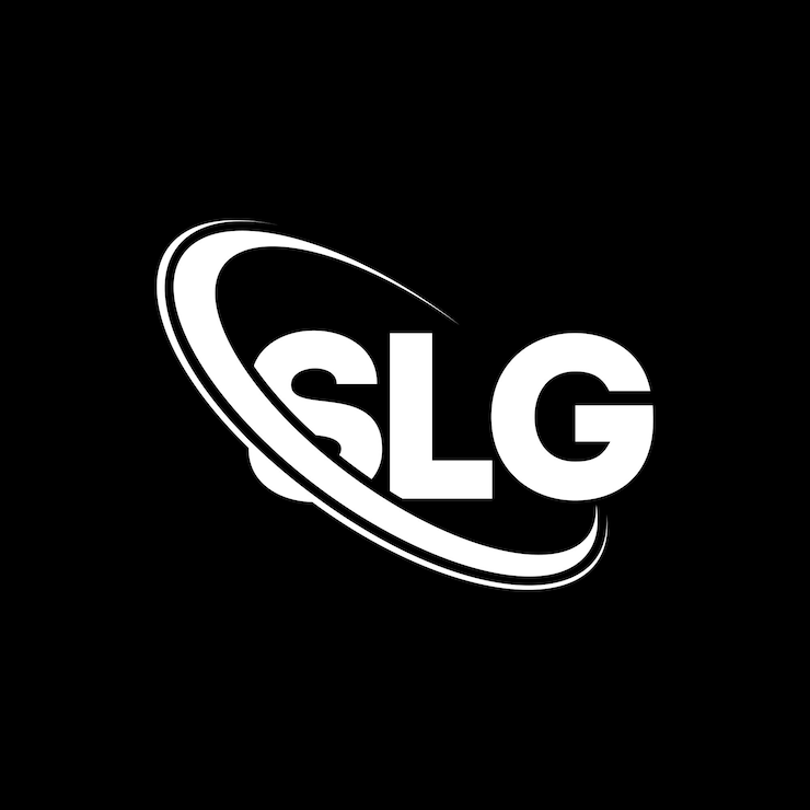 Vector logotipo de slg diseño de logotipo de letra slg iniciales logotipo slg vinculado con círculo y monograma en mayúscula logotiposlg tipografía para negocios tecnológicos y marca inmobiliaria