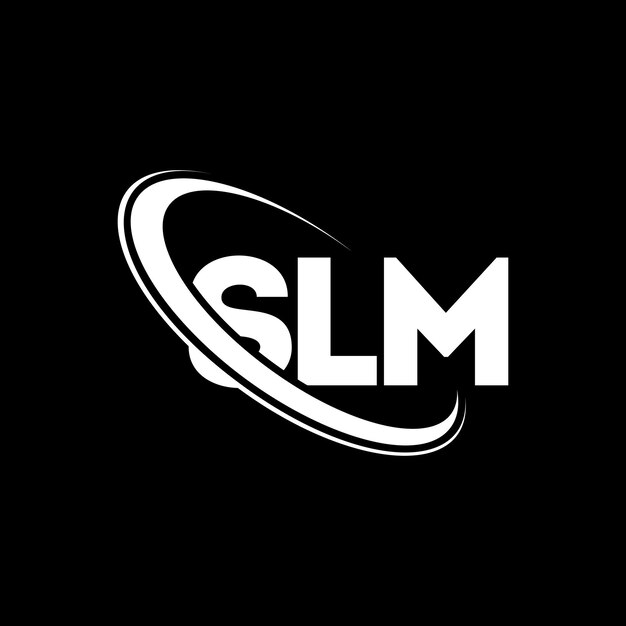 Logotipo SLM SLM letra SLM letra diseño de logotipo Iniciales SLM logotipo vinculado con círculo y mayúscula monograma logotipo SLM tipografía para negocios de tecnología y marca inmobiliaria