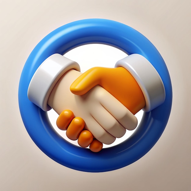 El logotipo de la sociedad de apretón de manos