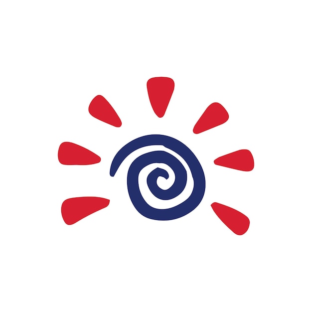 Logotipo del sol africano