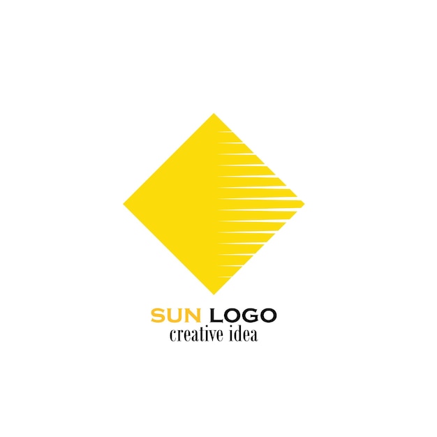 Vector logotipo del sol e icono del sol plantilla de diseño vectorial vector