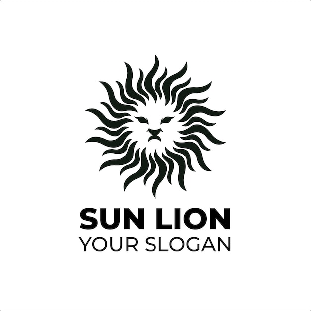 logotipo de sol león