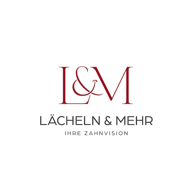 El logotipo de la sonrisa de LM LM