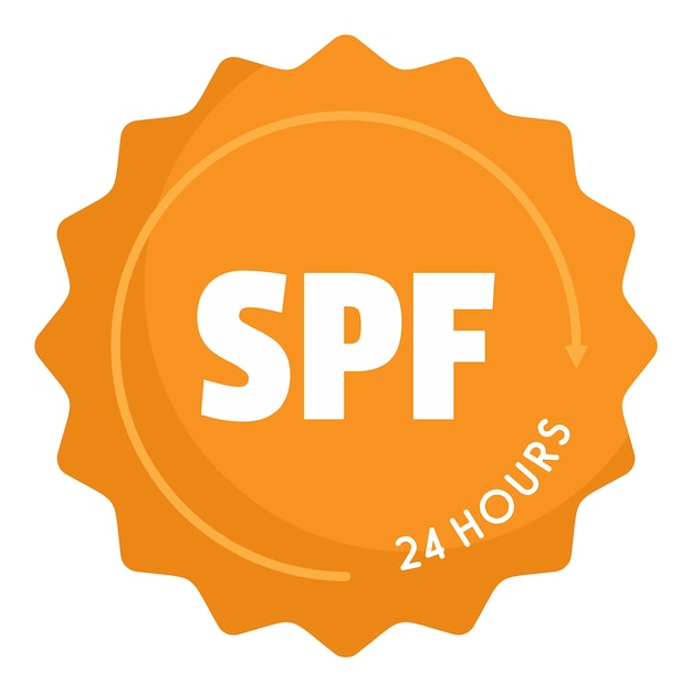 Logotipo de Spf Ilustración plana del logotipo de vector de spf para diseño web