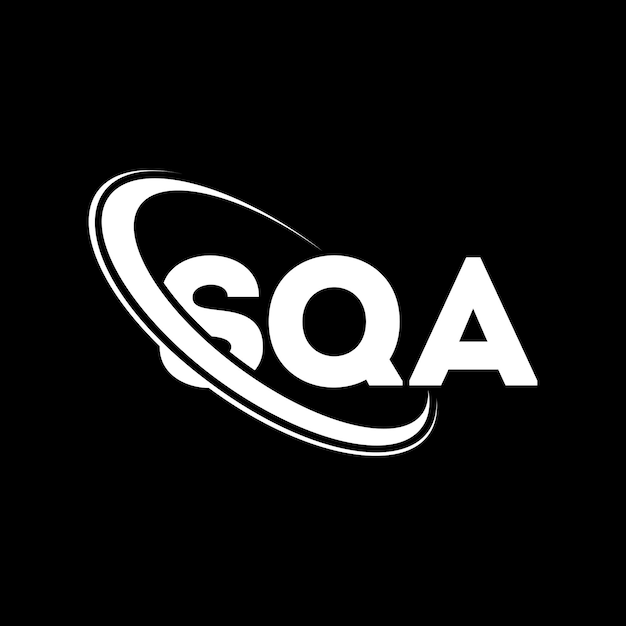 Logotipo de SQA SQA letra SQA diseño de logotipo de letra Iniciales SQA logotipo vinculado con círculo y mayúscula logotipo de monograma SQA tipografía para negocios de tecnología y marca inmobiliaria