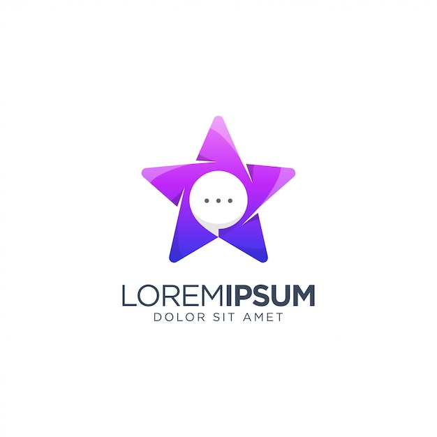 Logotipo de star chat