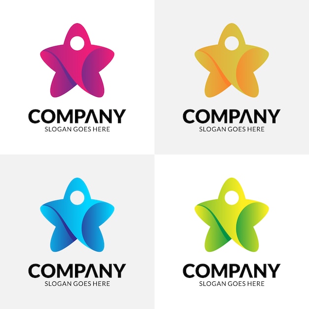 logotipo de star + people