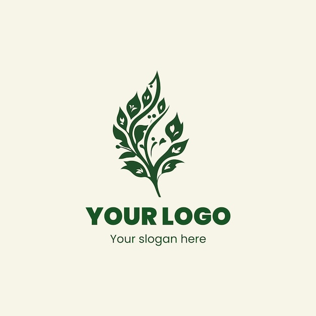 un logotipo para su logotipo en un fondo beige