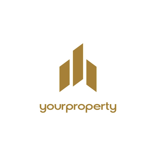 El logotipo de su propiedad es un logotipo de diseño inmobiliario.
