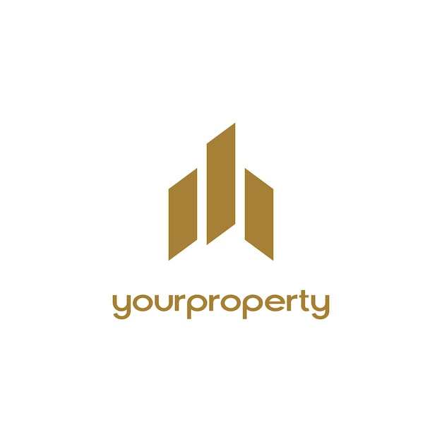 El logotipo de su propiedad es un logotipo de diseño inmobiliario.