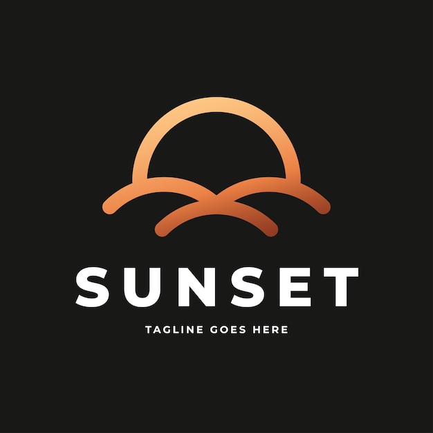 Vector logotipo de sunset