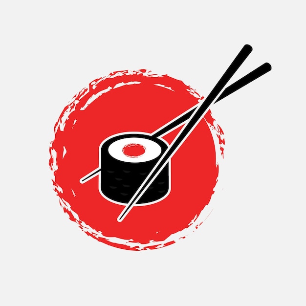 Logotipo de sushi japón