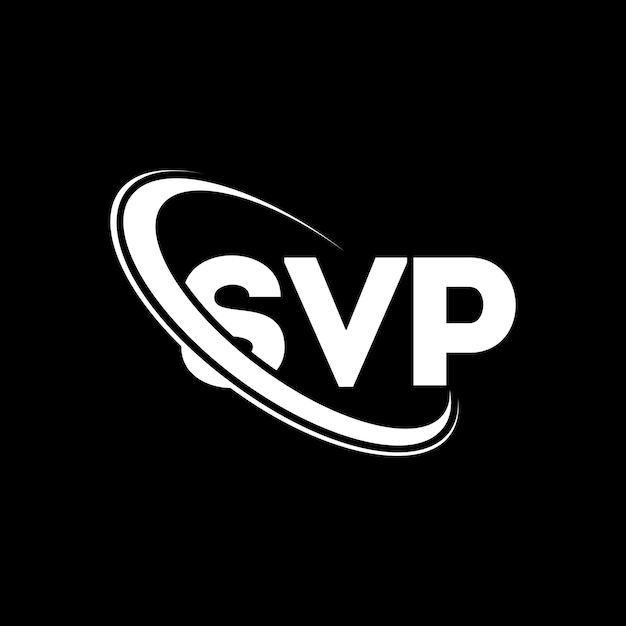 Logotipo SVP SVP letra SVP letra diseño de logotipo Iniciales SVP logotipo vinculado con círculo y mayúscula monograma logotipo SVP tipografía para negocios de tecnología y marca inmobiliaria