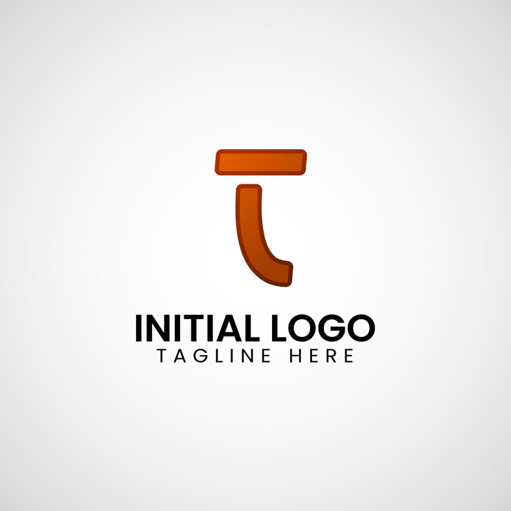 Vector logotipo de t diseño de icono colorido degradado inicial