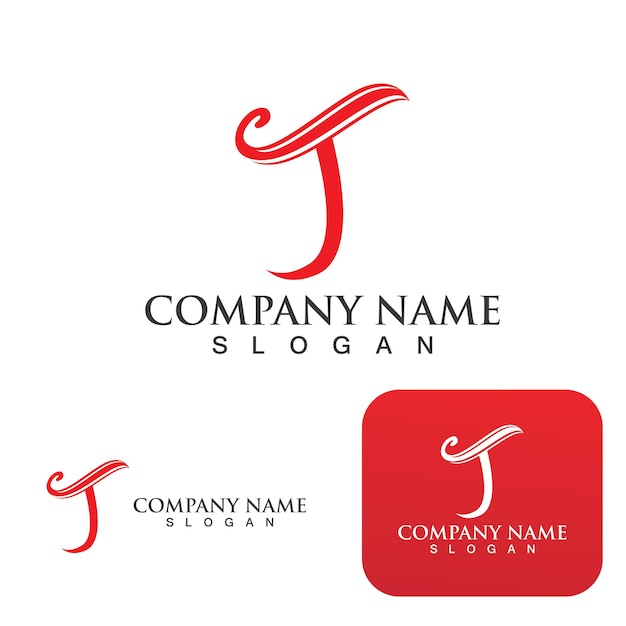 Logotipo de T y vector de símbolo