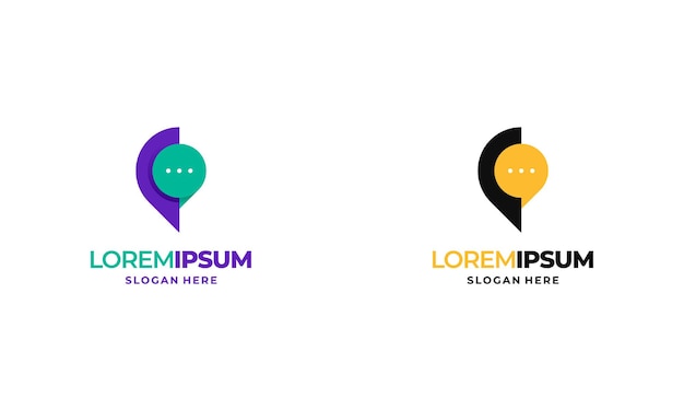 El logotipo de Talk Point diseña el concepto de ilustración vectorial, el icono de símbolo de plantilla de concepto de diseños de logotipo de consultoría