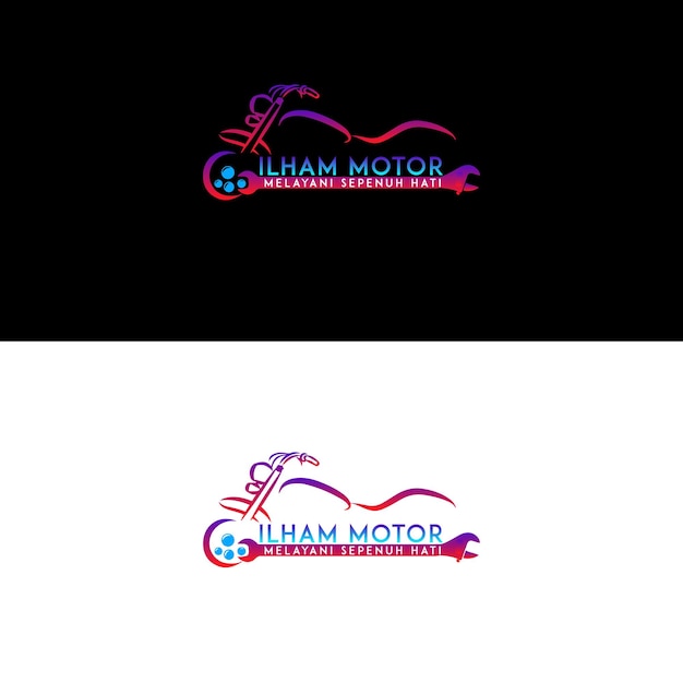 Logotipo para un taller de reparación de automóviles llamado litho motor