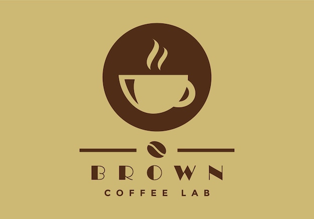 Logotipo de taza adecuado para café de laboratorio y otros