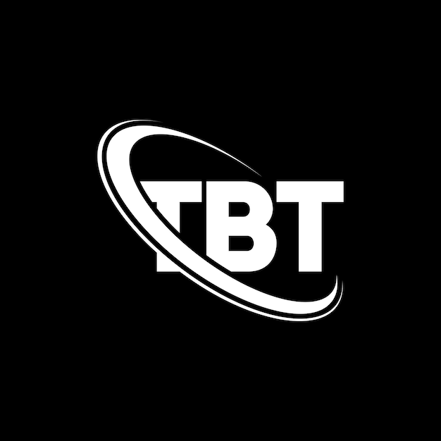 Logotipo TBT letra TBT diseño de letra TBT iniciales TBT logotipo vinculado con círculo y mayúscula monograma logotipo TBT tipografía para negocios de tecnología y marca inmobiliaria