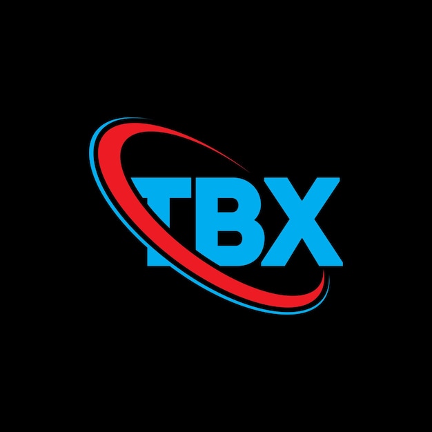 Logotipo TBX letra TBX letra diseño logotipo iniciales TBX logotipo vinculado con círculo y mayúscula monograma logotipo TBX tipografía para negocios de tecnología y marca inmobiliaria
