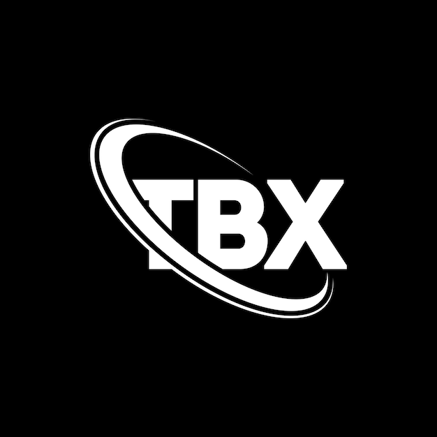 Logotipo TBX letra TBX letra diseño logotipo iniciales TBX logotipo vinculado con círculo y mayúscula monograma logotipo TBX tipografía para negocios de tecnología y marca inmobiliaria