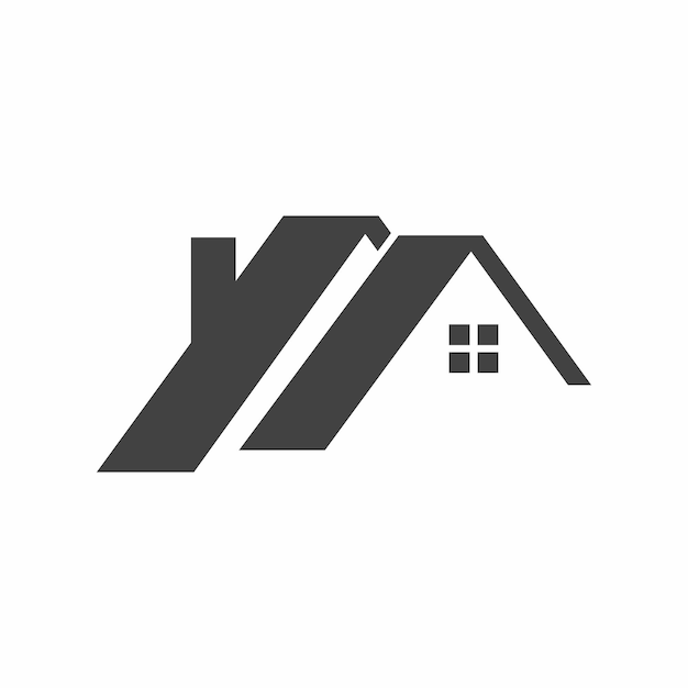 El logotipo del techo El icono de la casa Vector
