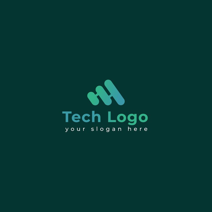 Vector logotipo de tecnología abstracta logotipo de tecnología de conexión digital simple flo redondo creativo