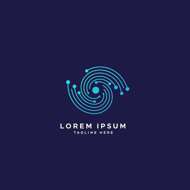 Logotipo de la tecnología abstracta